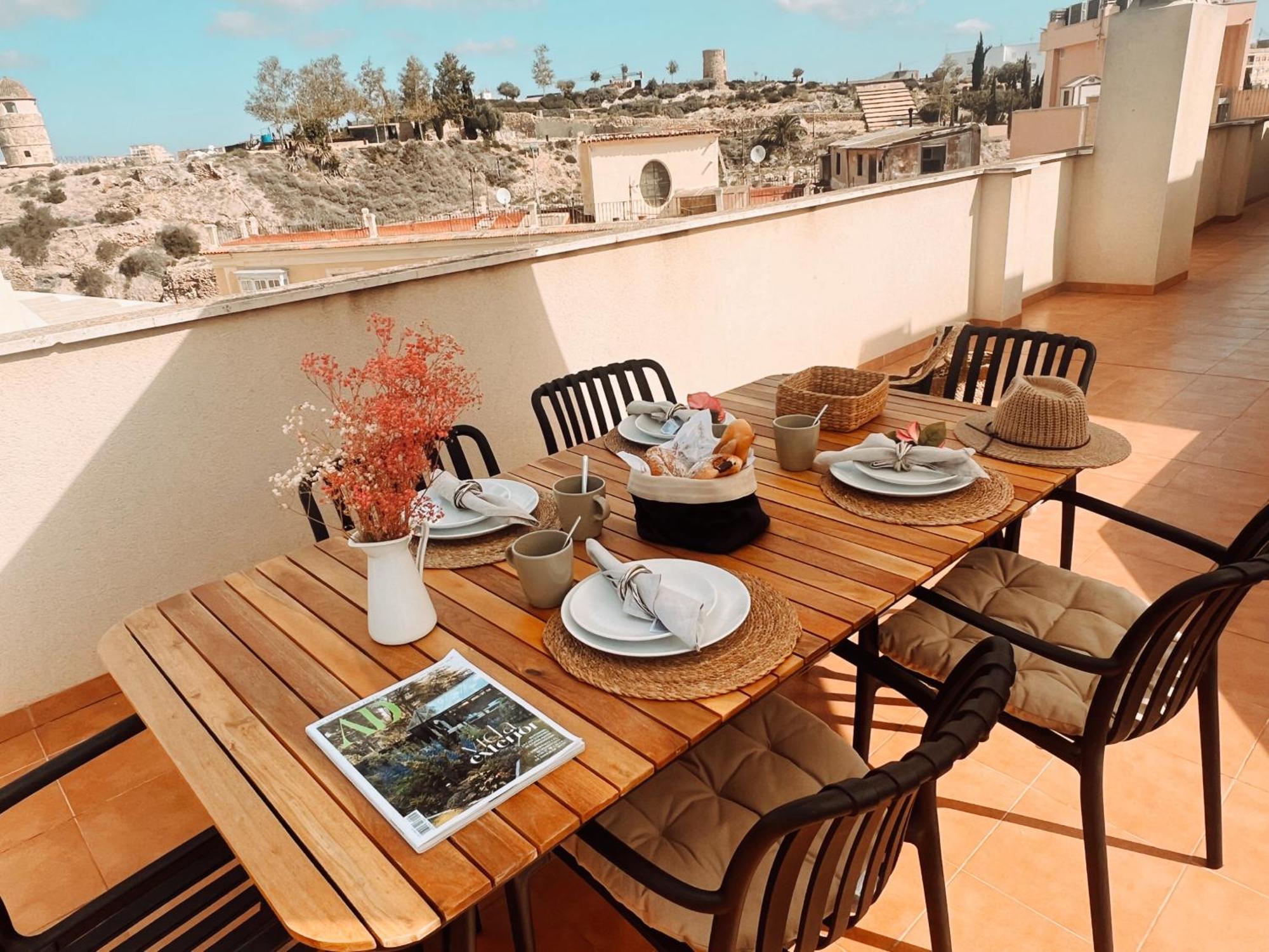 卡塔赫纳Casa Jara- With A Private Terrace 360 Views In Old Town - Free Parking公寓 外观 照片